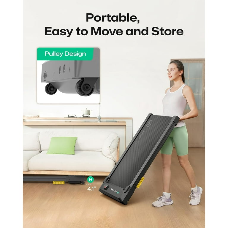 Walking Pad in Under Desk Treadmill, Portable Home Office