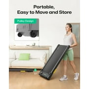 UREVO Spacewalk E1L Smart Walking Pad, Compact Under Desk Treadmill with Double Shock Absorption, Quiet Operation, Workout APP with Track Insights and MIIT Mode, Remote or APP Control for Home Office