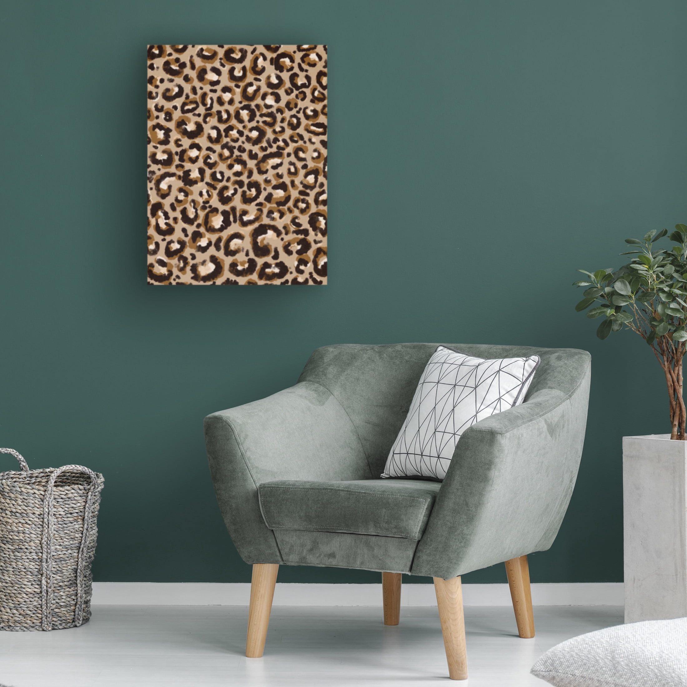 Canvas Wall Art - Treechild 'Cool Leo Pattern' Wall Art for Living Room, Bedroom, or Office D?cor by Trademark Fine Art - 18 x 24 Inches