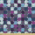 thumbnail image 2 of Ambesonne Geometric Fabric by the Yard Upholstery, Abstract Circle Mosaic, 10 Yards, Multicolor, 2 of 5