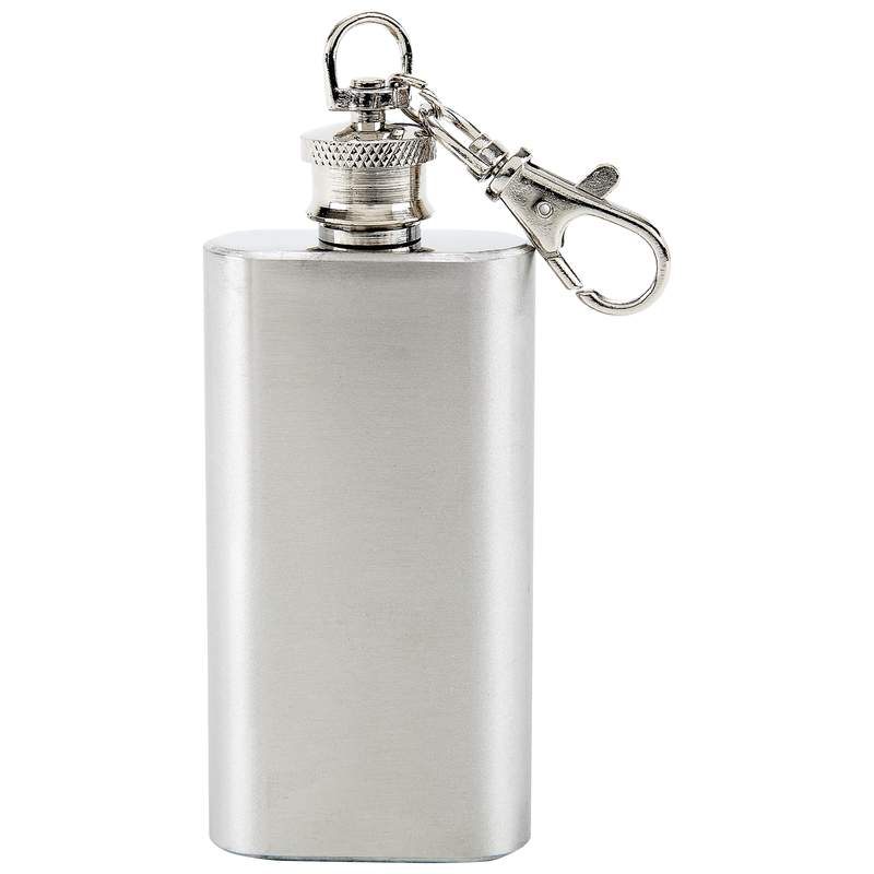 Maxam® 2oz Stainless Steel Keychain Flask