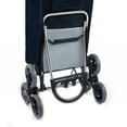 thumbnail image 3 of Gymax Folding Stair Climbing Shopping Cart Utility Hand Truck w/ Removable Bag & Handle Navy, 3 of 3