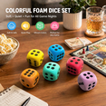thumbnail image 5 of Gqtwoy Big Foam Dice for Games, Soft EVA Foam Dice for Table Games, EVA Dice for Party Props, Educational Dice for Board Games, Red Dice, 5 of 7
