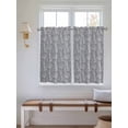 thumbnail image 2 of Paisley Bathroom Window Curtain, Vintage Mediterranean Abstract Texture Gray Blue Light Filtering Coffee Kitchen Curtains, Bedroom Living Room Curtains 2 Panel 84"x45", 2 of 6