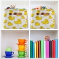 thumbnail image 6 of Yayeee 2 Pack Canvas Storage Basket with Handles for Shelves Fabric Bins Closet Organizer, Yellow Rubber Ducks, 6 of 8
