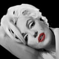 thumbnail image 2 of Michaels, Jerry 26x26 White Modern Wood Framed Museum Art Print Titled - Marilyns Lips, 2 of 4