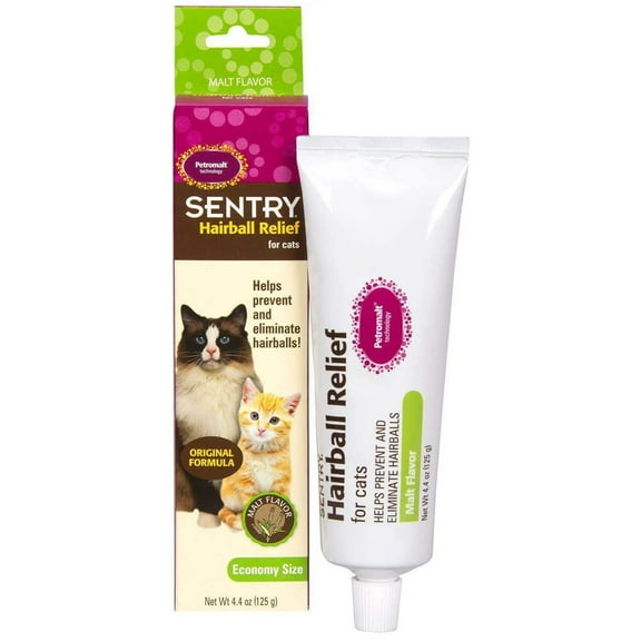 Sentry PETROMALT HAIRBALL RELIEF For Cats 4.4 oz Malt Flavor