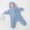 Blue, variant on Newborn Baby Starfish Bunting Fleece Romper Warm Winter Snowsuit Hooded Jumpsuit Cozy Swaddle Wrap Outerwear Cute Infant Sleepsack Pram Suit
