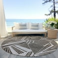 thumbnail image 6 of Addison Rugs Chantille Indoor/Outdoor Transitional Geometric Brown Washable Round Rug, 8' x 8', 6 of 6