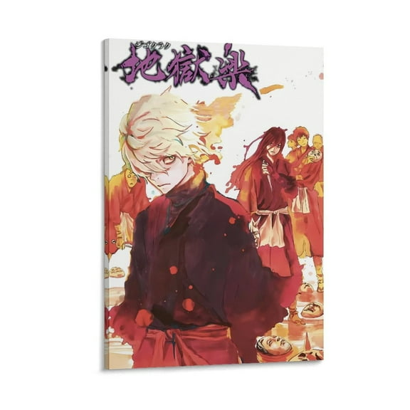 Hell's Paradise Jigokuraku Art Anime Cover Poster Wall Art Picture Painting Poster Canvas Print Posters Artworks Bedroom Living Room Decor 08x12inch(20x30cm)