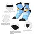 thumbnail image 5 of Zofaai Bluey Pattern 30cm Contrast Color Straight Socks,Elastic Sweat-absorbing Adult Sports Socks,Clothing Accessories, 5 of 7