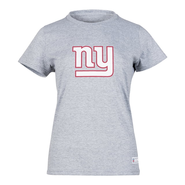 NFL Playera Aficionado Básica New York Giants Gris para Mujer, Talla Mediana