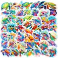 thumbnail image 1 of Pegatinas de vinilo con forma de tortuga marina, 100 unidades, bonitos dibujos animados, impermeable, 1 of 2