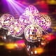 thumbnail image 4 of 30 Bolas de Discoteca de Espejo, 5 Tamaños, Plateadas, Colgantes, Pequeñas Bolas de Espejo para Fiestas, Bodas, Bailes, Festivales de Música., 4 of 8