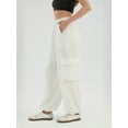 thumbnail image 4 of High Waist Elastic Waist Pocket Relaxed fit Pants, 4 of 6