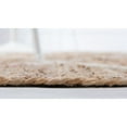 thumbnail image 5 of 2' x 3' Brown and Ivory Geometric Hand Braided Rectangular Area Throw Rug, 5 of 8