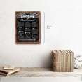 thumbnail image 2 of Framed, Outdoor Laundry Room Stain Removal Guide 9"x12" Metal Sign, Wall Decor for Kitchen and Dinning Room, Hand-Crafted from reclaimed materials, 2 of 4