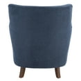 thumbnail image 5 of Safavieh Levin Traditional Wood and Fabric Dining Arm Chairs, Navy, 5 of 6