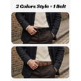 thumbnail image 5 of Maikun Men's Belt Reversible Leather Belts for Men One Belt Reverse For 2 Sides Classic Dress Casual Belts, 5 of 6