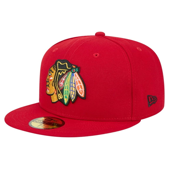 Men's New Era  Red Chicago Blackhawks Core 59FIFTY Fitted Hat