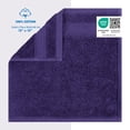 thumbnail image 3 of Cotton Paradise 100% Cotton 4 Piece Washcloths, Soft Absorbent Small Hand Face Towels Wash Rags for Body, Purple, 3 of 6