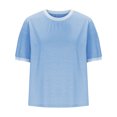 thumbnail image 3 of Cilsoka Shirts for Women Sexy White Plus Size Summer Tops for Women 4X-5X Crop Tops for Women Trendy Dressy Blouses for Women Evening Party My Orders Placed, 3 of 5