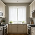 thumbnail image 4 of Linen Short Curtains Partially Covering The Light Solid-colored Window Curtains 2 Pieces, 4 of 6
