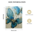 thumbnail image 2 of Nawypu  Canvas Butterfly Canvas Prints Gold Blue Wall Art for Kitchen Modern Bathroom Wall, 2 of 5
