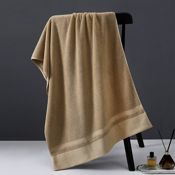 Plush Bath Towels,Cotton Bath Towels,Cotton Pile Face Towel/Washcloth, Ultra Soft Luxury Towels, Absorbent Heavyweight, Guest Bath, Hotel,Home Bathroom, Shower Basics(Coffee)