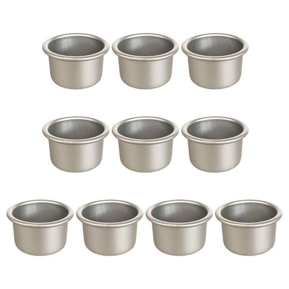 Pack of 10 Nonstick Western Cake Cup Pudding Molds Aluminum Muffins Tin Small Eggs Tart Moulds Practical Kitchen Tool