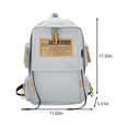 thumbnail image 3 of 100Fens Large Capacity Canvas Backpack Travel Mountaineering Bag Unisex Middle And High School Student Schoolbag Computer Bag for Students, 3 of 6
