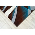 thumbnail image 5 of Premium Hand Carved Abstract Modern Rug Contemporary Colorful Thick Carpet Design 2305 (3'9"x5'3",Mocha), 5 of 7