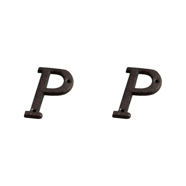 Transemion Durable And Rustproof Metal House Number Plaque For Stylish Door Decoration B17--P 2Set