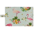 thumbnail image 3 of PKQWTM Flamingo Bird Palm Leaves Tropical Flower Pineapples Book Cover Book Protector Book Sleeve Book Pouch Book Bag 6x9 inch, 3 of 4