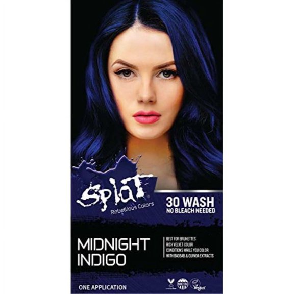 Splat 30 Wash No Bleach Formula, Midnight Indigo