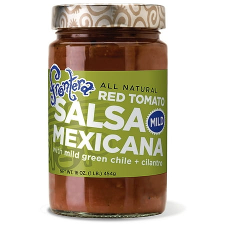 Frontera Salsa Mexicana Red Tomato With Mild Green Chile + Cilantro Mild, 16.0 OZ