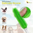thumbnail image 5 of 2 Pack Dog Grooming Bath Brush, Premium Soft Silicone Pet Brushes with Handle, Shampoo Soothing Comb for Wet Dry Long Short Haired Dogs & Cats Massaging, Deshedding Shower Scrubbing, 5 of 6