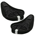 thumbnail image 4 of COSMOBETTY 2Pcs Comfy Cycling Gel Pad Seat Saddle Cover 3D Cushion Silicone Non-Slip Black 10.6x7.1x0.8in, 4 of 8