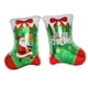 thumbnail image 3 of 6x de Calcetín Navideño de Papel de Aluminio Suministro para Fiestas Navideñas Santa, 3 of 9