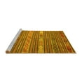 thumbnail image 2 of Ahgly Company Machine Washable Indoor Round Oriental Yellow Traditional Area Rugs, 6' Round, 2 of 4