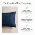thumbnail image 6 of WVG Bamboo Sheet Set King Size, Soft Cooling Bedding Set with Embossed Stripe Design, Deep Pocket Fitted Sheet, Breathable & Smooth Bed Sheets for Hot Sleepers, 6 of 9