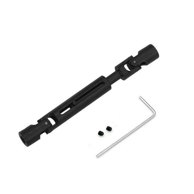 Junta de transmisión del eje de transmisión del coche RC 1/12 DIY con tornillos Eje de transmisión de metal para negro