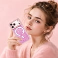 thumbnail image 6 of DOMAVER Magnetic Glitter Case for iPhone 18 Pro Max Case / iPhone 17 Pro Max Case 6.9", MagSafe Compatible, Crystals and Camera Protector, Sparkly Protective Cover, Pink, 6 of 7