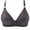 Gray, variant on Herrnalise Women's Lace Edge Vertical Stripe Back Bra Padded Bra Wireless Lingerie For women