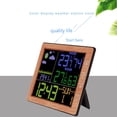 thumbnail image 4 of Relojes Escritorio Creativos Cgtredaw Relojes Pronóstico Del Tiempo con Pantalla LCD A Color para Interiores Y Exteriores, 4 of 9