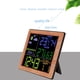 thumbnail image 2 of Relojes de escritorio creativos Relojes de pronóstico del tiempo con pantalla LCD a color para interiores y exteriores, 2 of 6