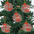 thumbnail image 2 of Christmas Tree Ornaments 2D Acrylic Monogram Pendants With Santa Hat 26 Letters For DIY Crafts And Home Decor, 2 of 4