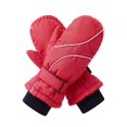 thumbnail image 2 of Deago 2 Pairs Kids Winter Gloves - Snow & Ski Waterproof Thermal Insulated Gloves for Boys Girls Toddler Children for Cold Weather (Red), 2 of 8