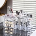 thumbnail image 3 of Make Up Organizer Cq, encimera acrílica transparente con 3 cajones, 3 of 6