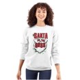 thumbnail image 3 of Christmas Santa is the Boss Beard Sweatshirt for Men or Women Brisco Brands L, 3 of 6